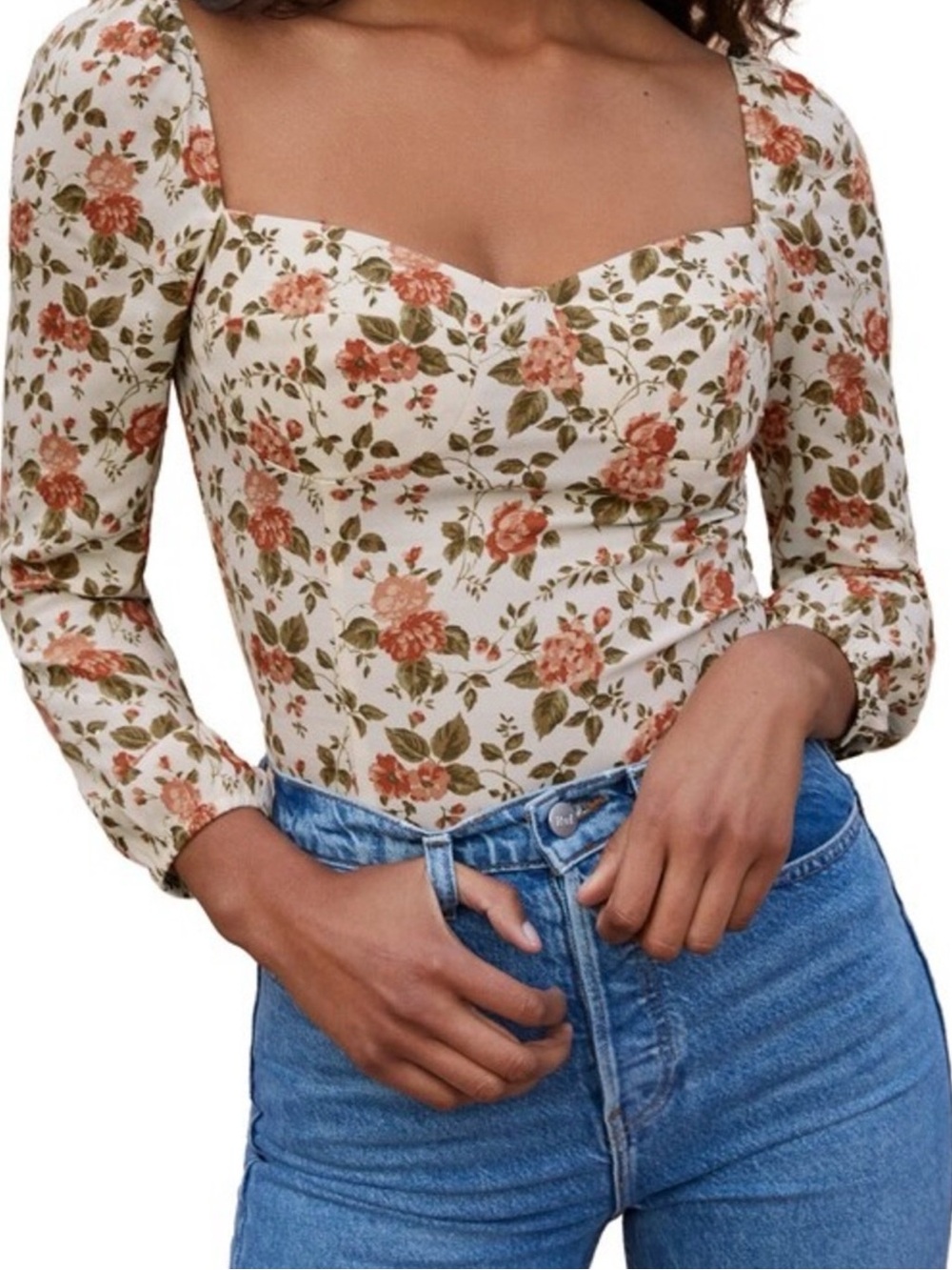 Reformation Reign Top in Foliage